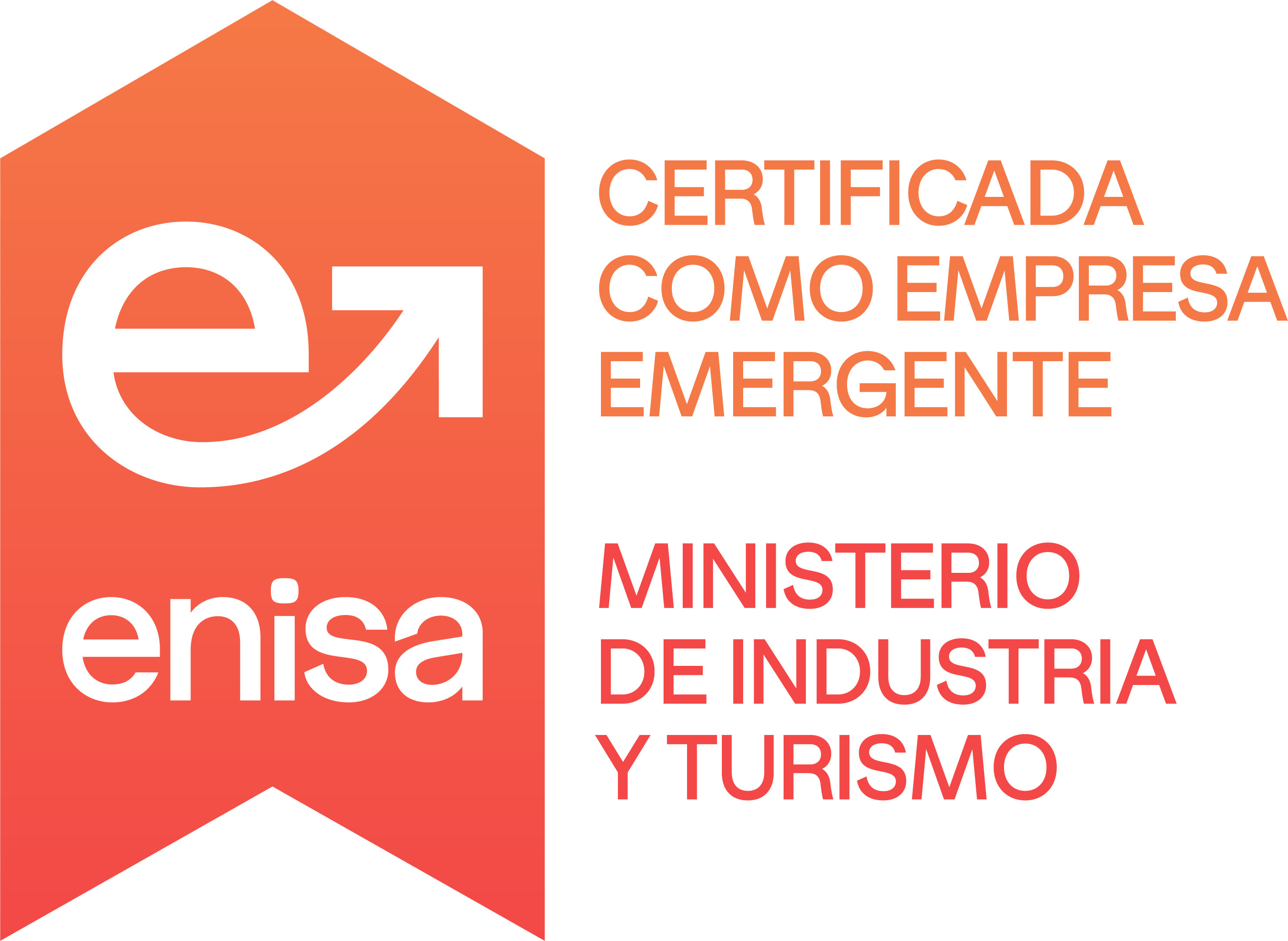 ENISA — Certificada como empresa emergente por el Ministerio de Industria y Turismo